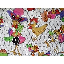 Amazon | Loralie designs Tossed Chicken 45cmx110cm